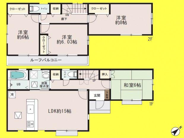 Floor plan. 31,800,000 yen, 4LDK, Land area 110.3 sq m , It is a building area of 98.13 sq m floor plan