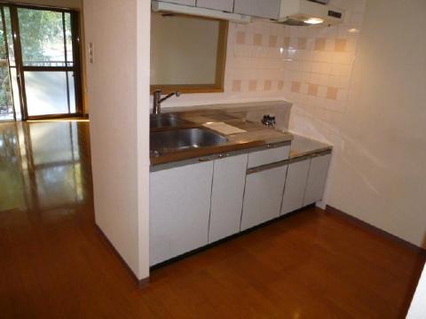 Kitchen. Two-burner gas stove installation Allowed! Cutting board space is also OK!