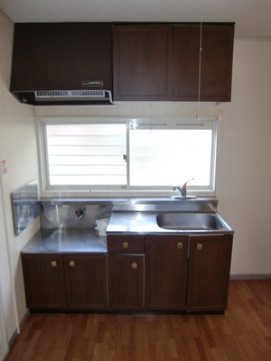 Kitchen. Two-burner stove can be installed.