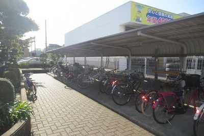 Other common areas. Happy Covered bicycle parking.