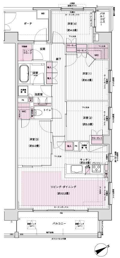 Floor: 4LDK + 2WIC + SC, occupied area: 82.85 sq m, Price: 55,900,000 yen, now on sale