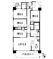 Floor: 4LDK + WIC, the occupied area: 85.98 sq m, Price: 56,400,000 yen, now on sale