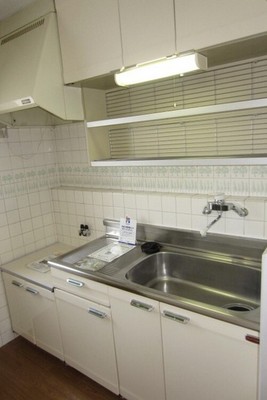 Kitchen. Two-burner gas stove can be installed.