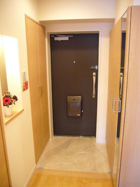 Entrance. The shoebox was a new installation.