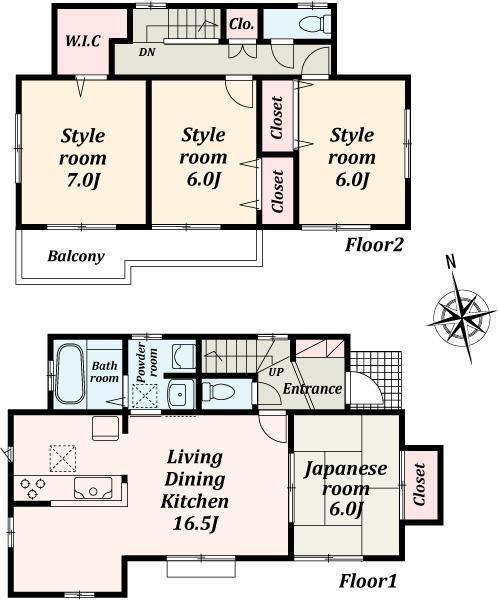 Floor plan. 32,800,000 yen, 4LDK, Land area 107.07 sq m , Building area 99.37 sq m