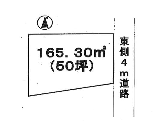 Compartment figure. Land price 14.7 million yen, Land area 165.3 sq m