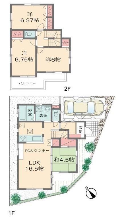 Floor plan. Price 39 million yen, 4LDK+S, Land area 100.08 sq m , Building area 97.29 sq m