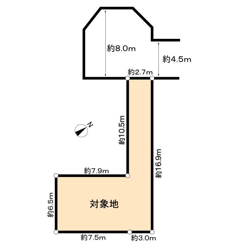 Compartment figure. Land price 29,800,000 yen, Land area 97.67 sq m