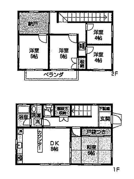 Floor plan. 19,800,000 yen, 5DK + S (storeroom), Land area 131.8 sq m , Building area 88.34 sq m