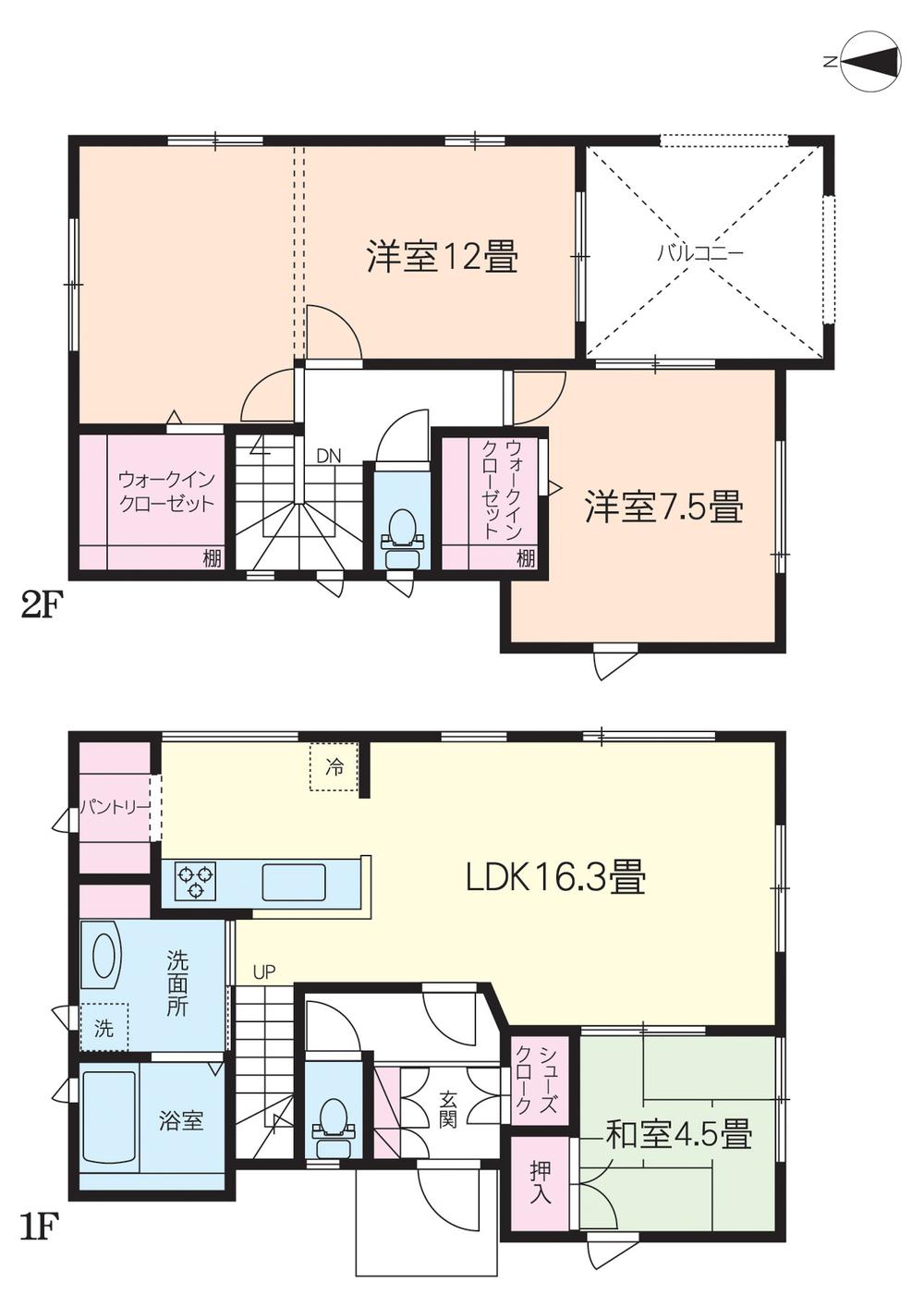 Floor plan. 31,800,000 yen, 3LDK, Land area 120 sq m , Building area 99.36 sq m