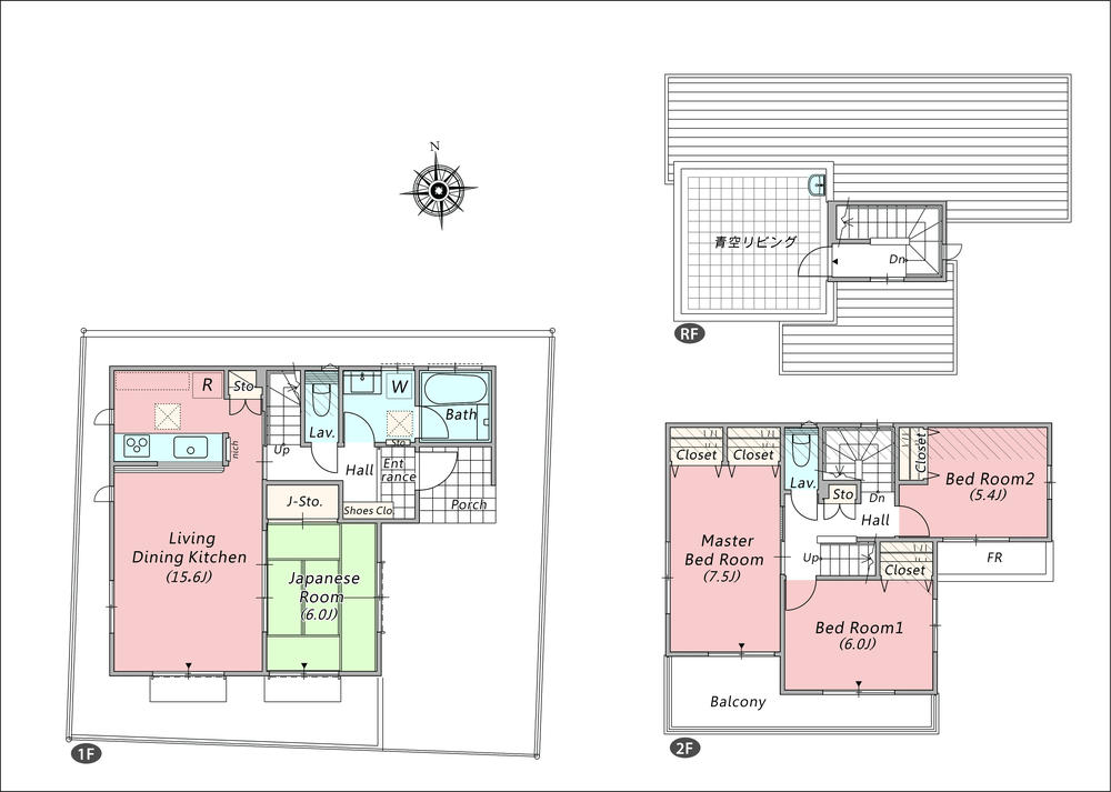 Floor plan. Tokagi 532m to kindergarten