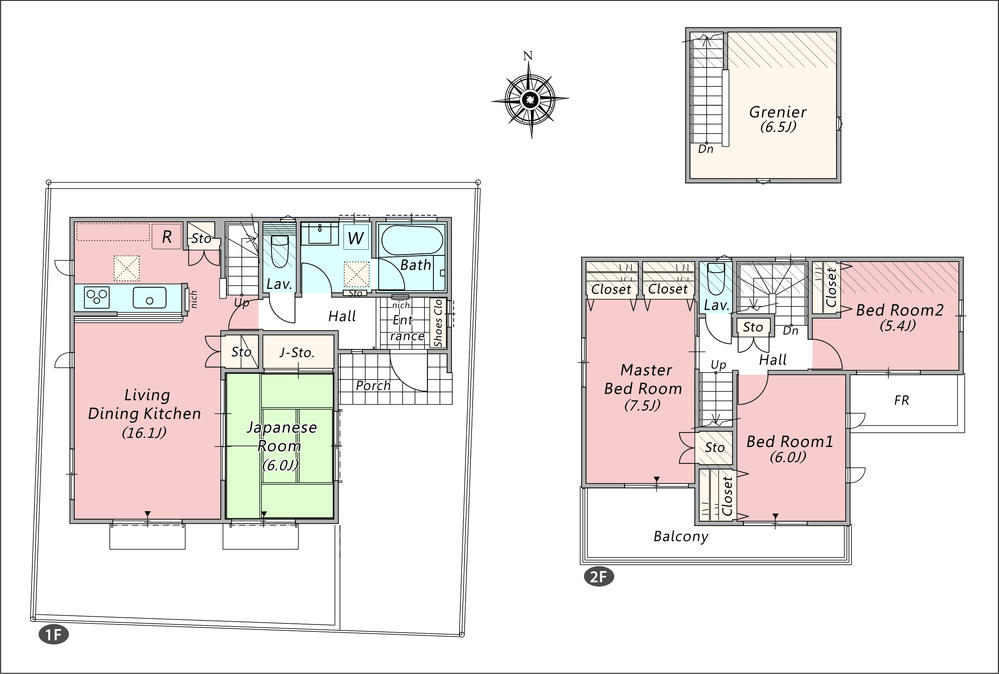 Floor plan. Tokagi 532m to kindergarten