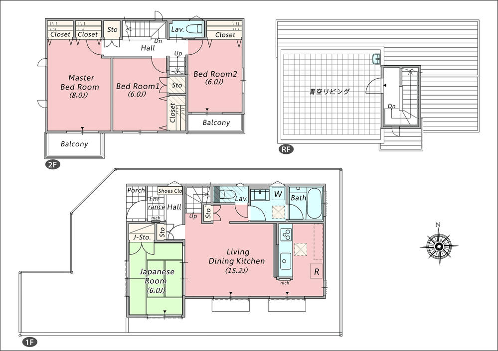 Floor plan. Tokagi 532m to kindergarten