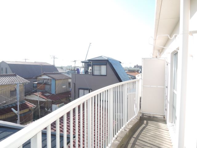 Balcony. South-facing veranda is very warm