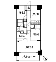 Floor: 3LDK + N, the occupied area: 75.02 sq m