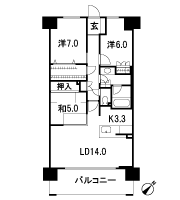 Floor: 3LDK + BW, the occupied area: 80.46 sq m