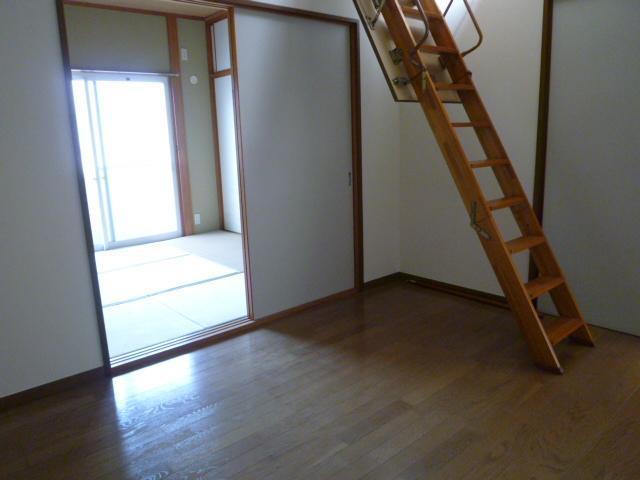 Other room space. The there is a loft on top of the ladder