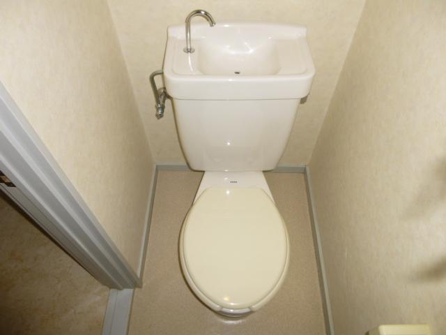 Toilet. The location is important to calm