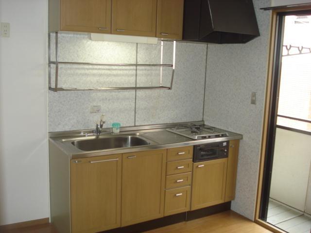 Kitchen. System is a kitchen two-necked and with grill