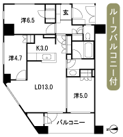 Floor: 3LDK + WIC, the occupied area: 69.95 sq m
