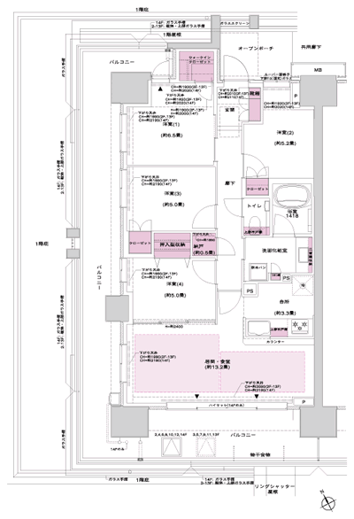 Floor: 4LDK + N + WIC, the occupied area: 85.79 sq m, Price: TBD