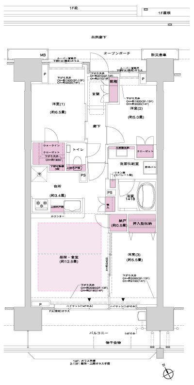 Floor: 3LDK + N + WIC, the occupied area: 73.06 sq m, Price: TBD