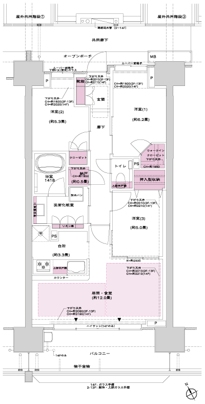 Floor: 3LDK + N + WIC, the occupied area: 73.53 sq m, Price: TBD