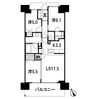 Floor: 3LDK + N + WIC, the occupied area: 70.36 sq m, Price: TBD