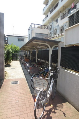 Other common areas. Happy Covered bicycle parking. 