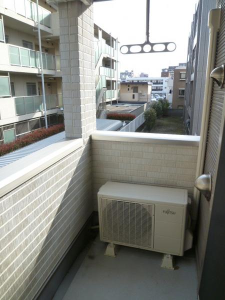 Balcony. Fun washing of sunny days