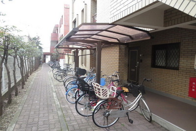 Other common areas. Happy Covered bicycle parking