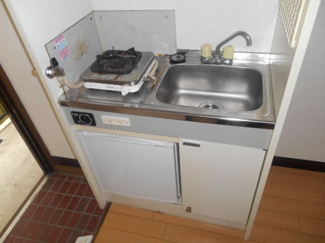 Kitchen. It comes with a gas stove