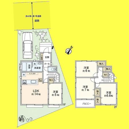 Floor plan. 25,800,000 yen, 3LDK, Land area 107.76 sq m , It is a building area of 92.12 sq m floor plan
