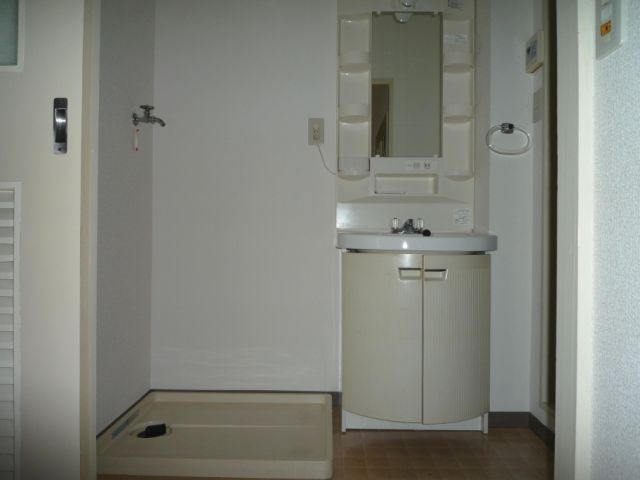 Washroom. Bathroom vanity