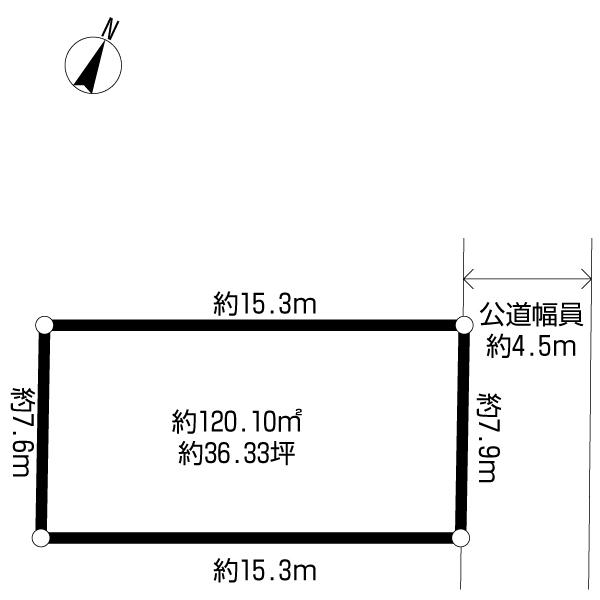 Compartment figure. Land price 24,800,000 yen, Land area 120.1 sq m