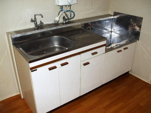 Kitchen. The kitchen is large a family-type.