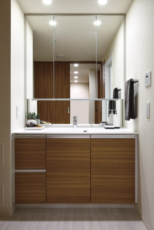 Bathing-wash room.  [Befitting a place to arrange a get dressed, Vanity room dressed up to enhance the functionality] In order to be the time of everyday wear you take to nice. Vanity room, It has adopted a sophisticated design with us to enhance the mood of the people who use smart. For storage, etc. of small items, We care properly.