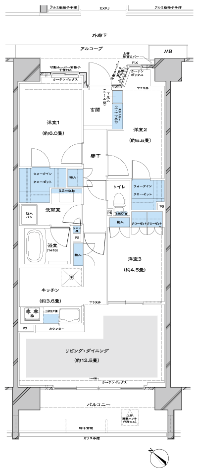 Floor: 3LDK + 2WIC, occupied area: 73.84 sq m, Price: TBD