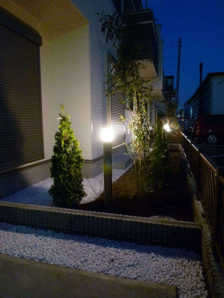 Other. Fashionable 2 places standard construction the LED entrance lights to light up the planting.