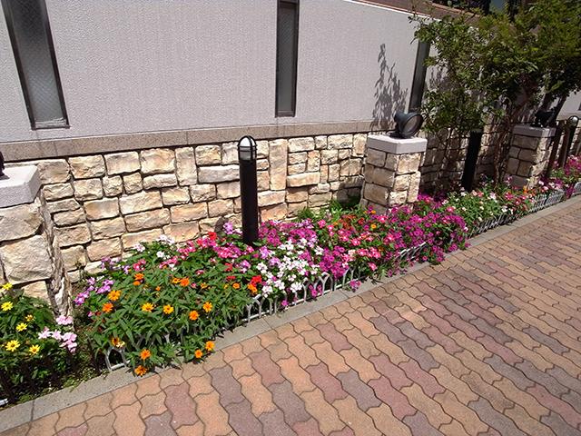 Other common areas. Clean your manicured flower beds