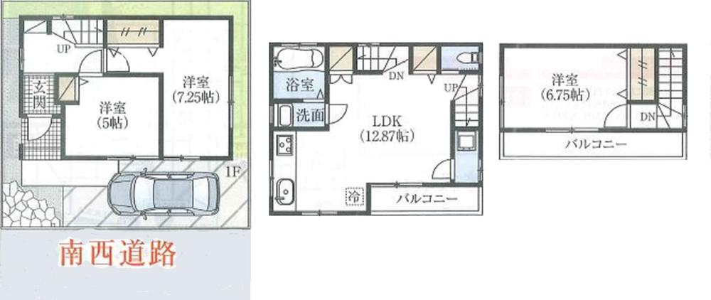 Floor plan. 30,800,000 yen, 3LDK, Land area 60.68 sq m , Building area 79.28 sq m