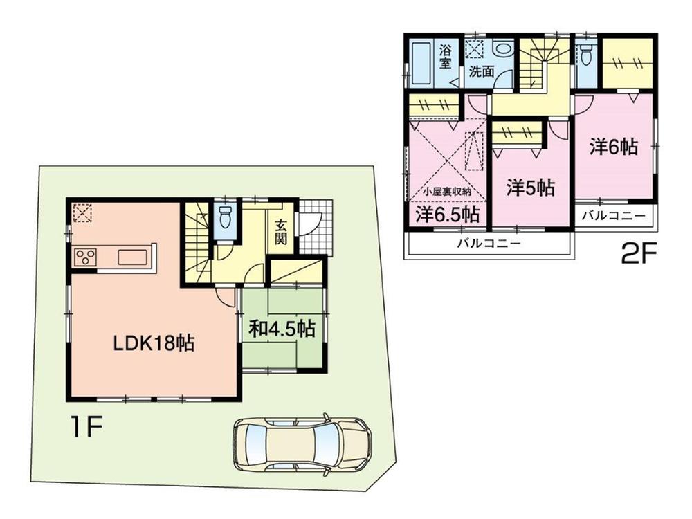 Floor plan. 33,800,000 yen, 4LDK, Land area 121.81 sq m , Building area 95.58 sq m