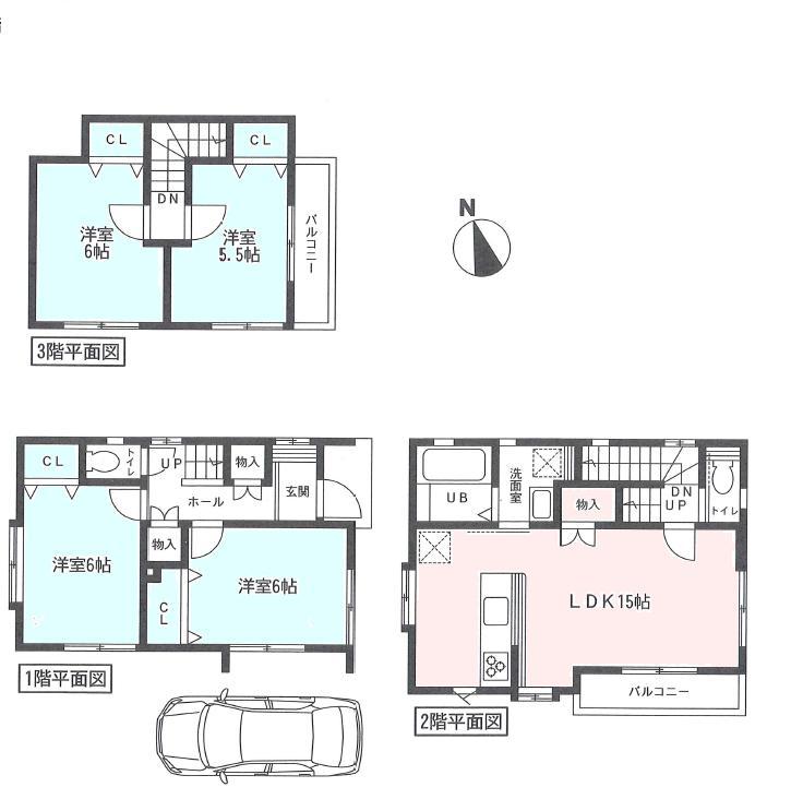 Floor plan. 49,800,000 yen, 4LDK, Land area 68.25 sq m , It is bright because there is a living room in the building area 94.92 sq m 2 floor.