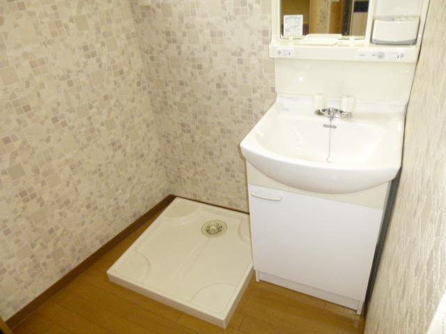 Washroom. Independent wash basin next to the washing area of ​​the