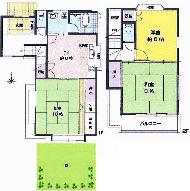 Floor plan. 29,800,000 yen, 3DK, Land area 155 sq m , Building area 90 sq m