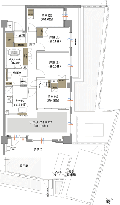 Floor: 4LDK + N, the occupied area: 85.29 sq m, Price: 47,900,000 yen, now on sale