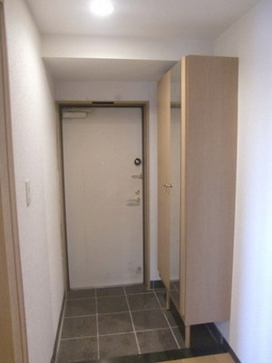 Entrance. With large shoes BOX.