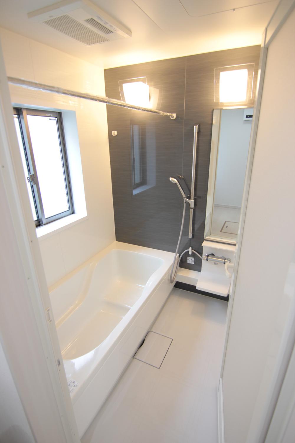 Bathroom. It is light and airy because there is a window in one tsubo type