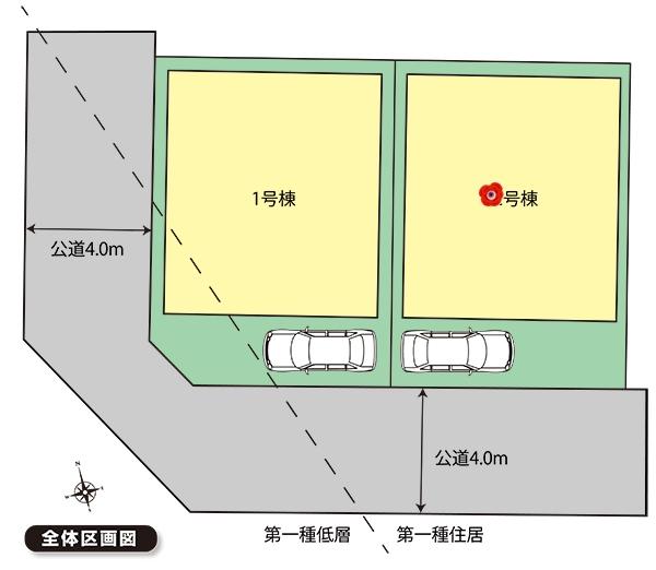 The entire compartment Figure. Ichikawa Kanno 3-chome compartment view