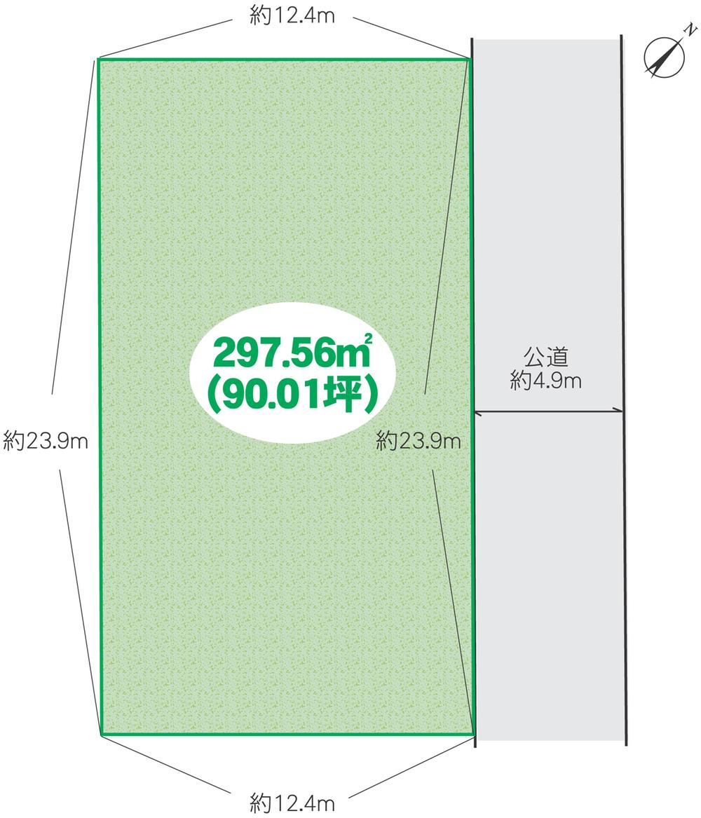 Compartment figure. Land price 35 million yen, Land area 297.56 sq m